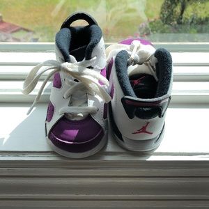 Girls high top Jordan sneakers
